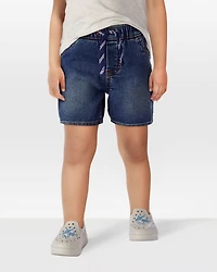 Toddler Pull-On Denim Shorts - Navy