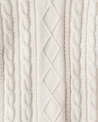 Kid Organic Cotton Cable Knit Sweater