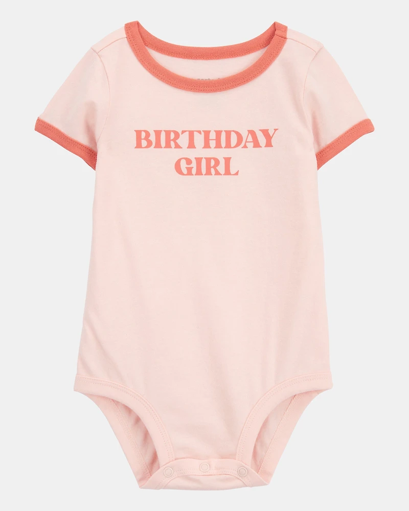 Baby 2-Piece Birthday Girl Bodysuit & Short Set