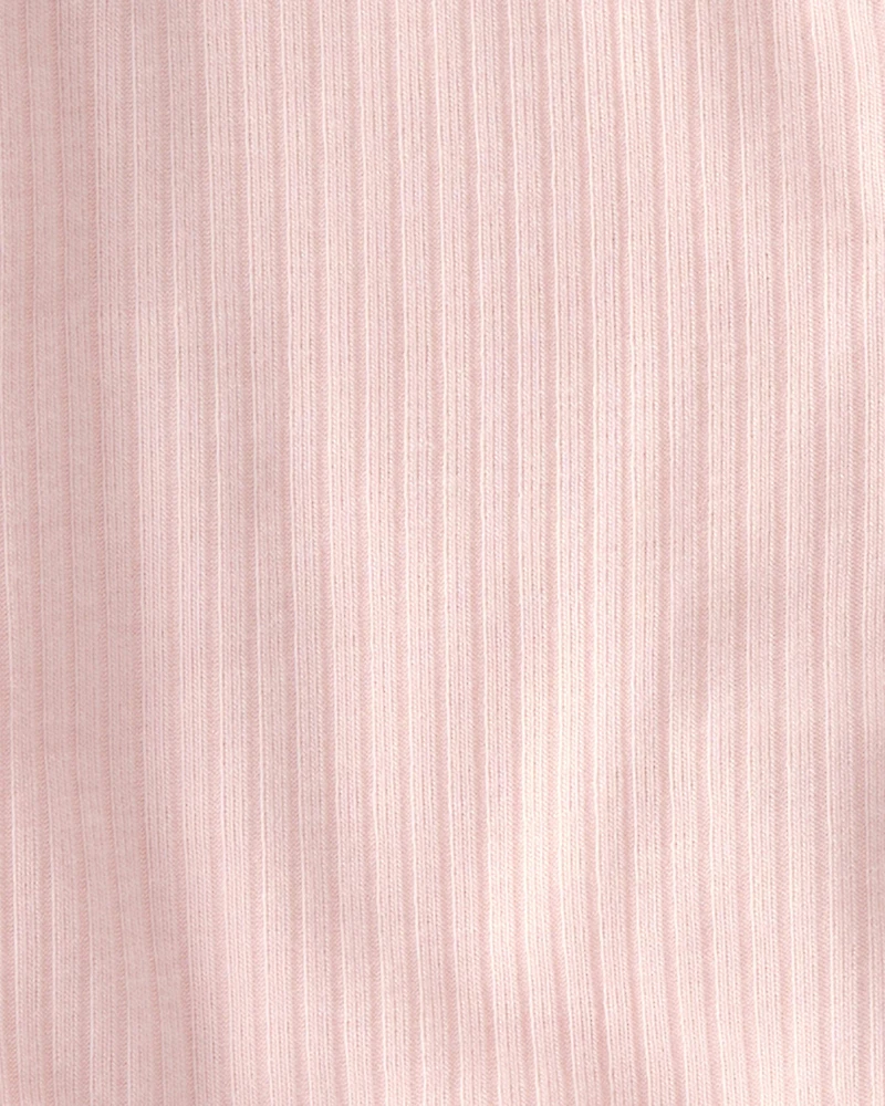 Baby Girl 2-Way Zip PurelySoft Sleep & Play Pajama - Light Pink