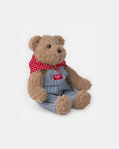 Josh B'gosh' Bear Plush with Hickory Stripe Overalls