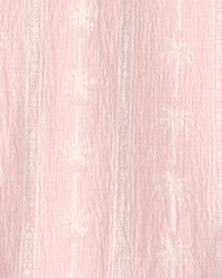 Girls Palm Tree Crinkle Top - Pink