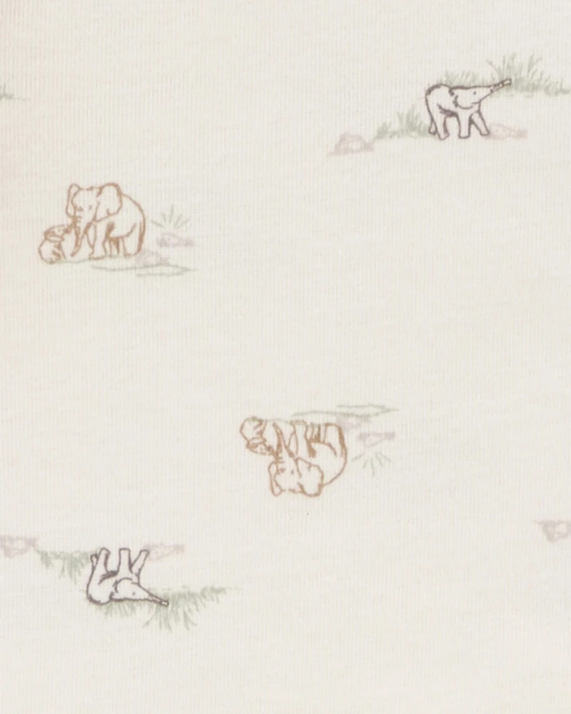 Baby 10-Pack Animals Short-Sleeve Bodysuits