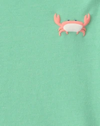 Baby Boy Crab Graphic Tee - Green
