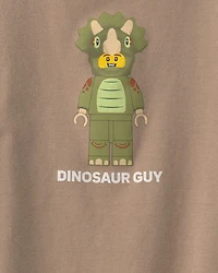 Toddler Boy Lego Dinosaur Graphic Tee - Brown