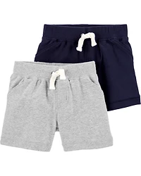 Baby 2-Pack Cotton Pull-On Shorts