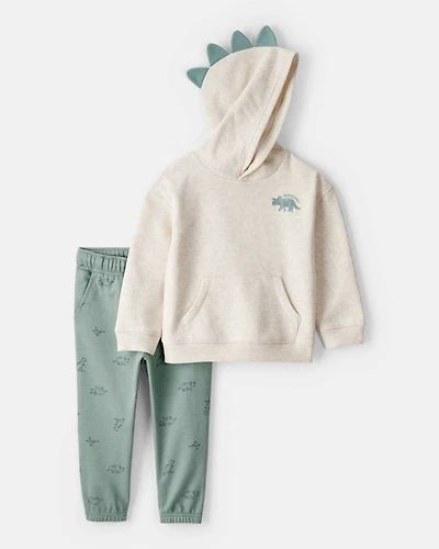 Toddler Boy DayDream Fleece Dinosaur Print Long-Sleeve Tee & Pant Set