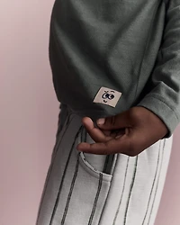 Toddler Boy Chillin' Long-Sleeve Relaxed Graphic Tee - Olive