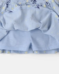 Toddler Girl 2-Piece Bluey™ Top & Skort Set - Yellow/Blue
