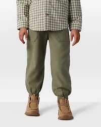 Toddler Boy  Herringbone Woven Pull-On Jogger - Green