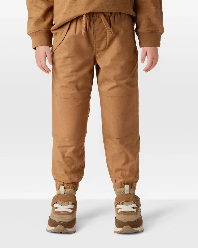 Toddler Boy Cotton Everyday Pull-On Jogger - Brown