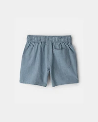 Baby Boy Woven Pocket Shorts - Blue