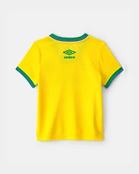 Toddler 2-Piece Umbro Brazil Soccer Jersey & Short Set - Blue/Yellow/Green