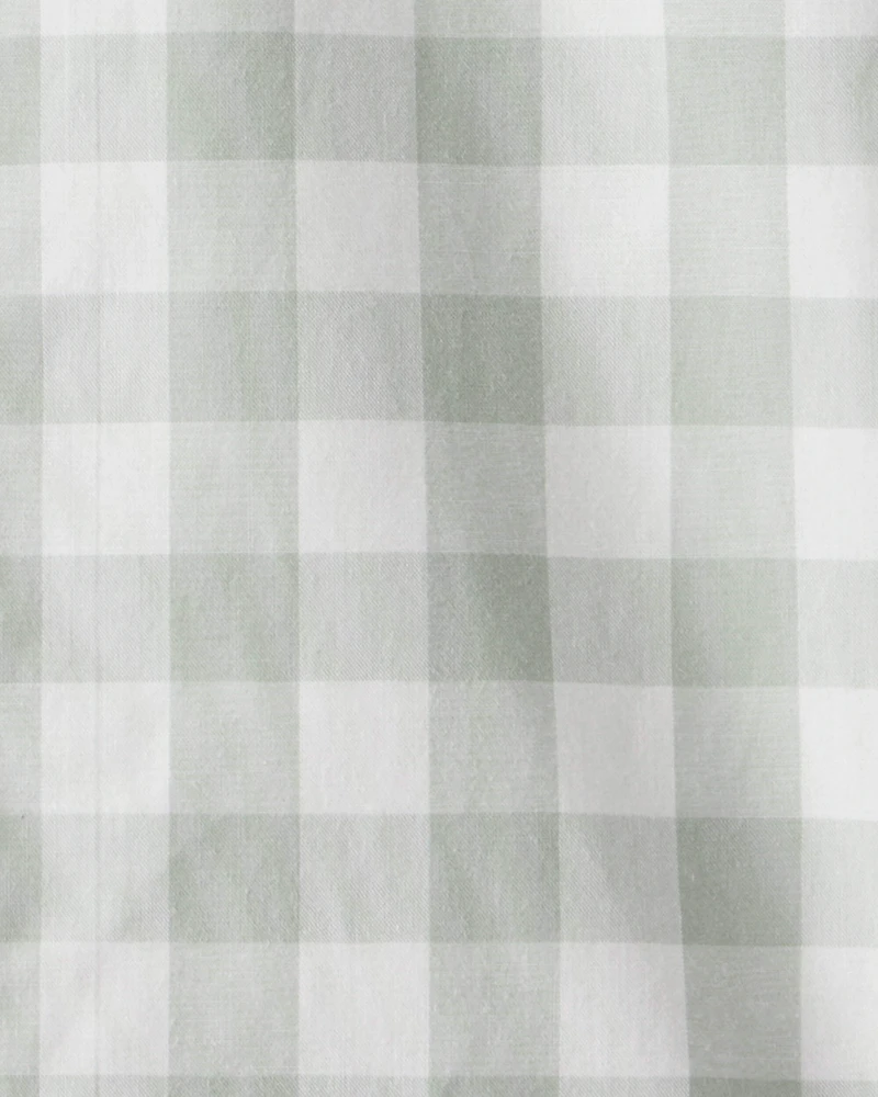 Toddler Boy Plaid Long-Sleeve Button-Down Shirt - Green