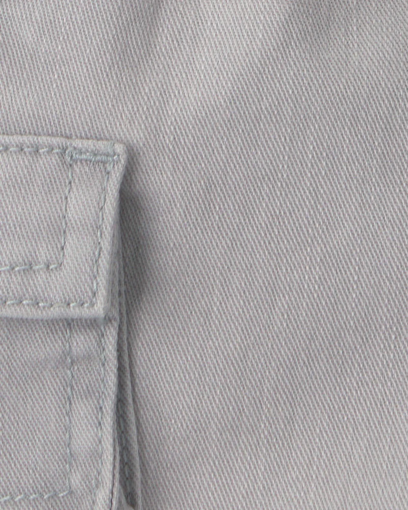 Baby Boy Cargo Pocket Shorts - Grey