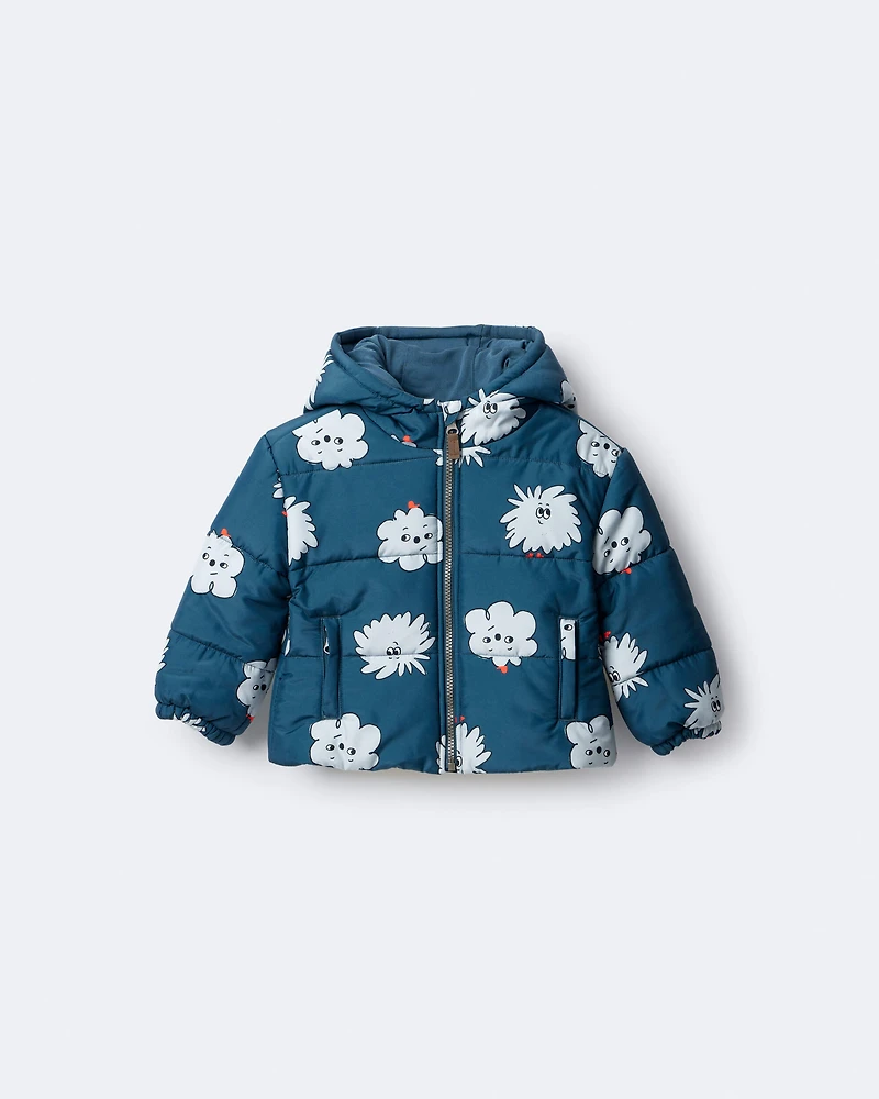 Toddler Squish Hooded Puffer Jacket - Deep Teal