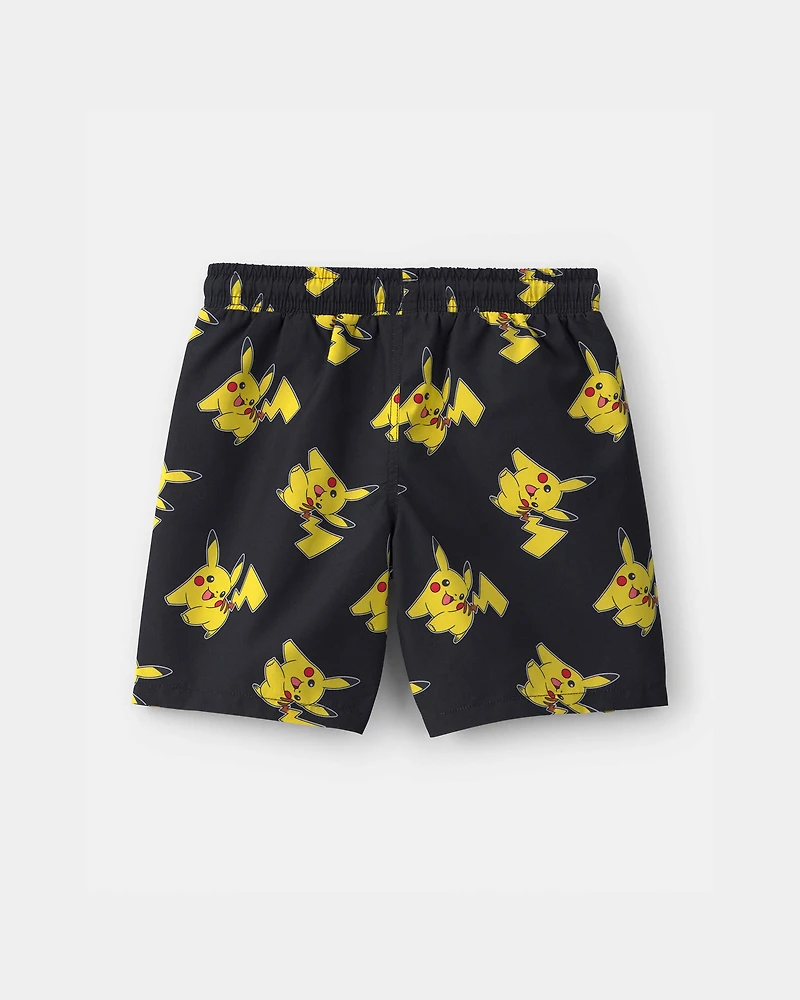Boys Pokémon Swim Trunks - Black/Yellow