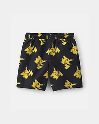 Boys Pokémon Swim Trunks - Black/Yellow