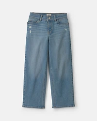 Girls Denim Relaxed Jeans - Light Wash
