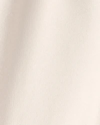 Baby Girl French Terry Wide-Leg Active Pants - Ivory