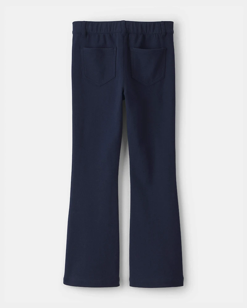 Girls -Pack Uniform Ponte Flare Pants