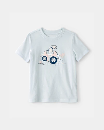 Toddler Easter Bunny Graphic Tee - Blue