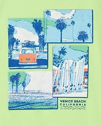Kid Venice Beach Graphic Tee - Green