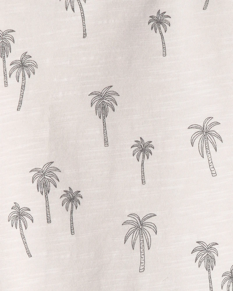 Toddler Boy 2-Pack Organic Cotton T-Shirts in Palm Trees