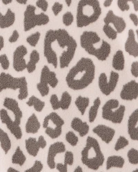 Girls Leopard Fleece Long-Sleeve Snug Fit 1-Piece Pajamas - Brown
