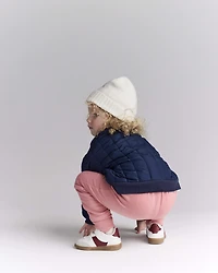 Toddler Quilted Bomber Jacket - Navy