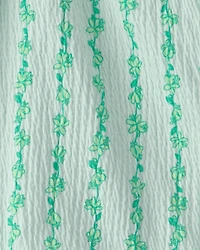 Toddler Girl 2-Piece Vine Top & Skort Set - Green