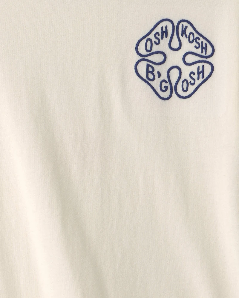 Boys OshKosh Clover Graphic Tee - Cream