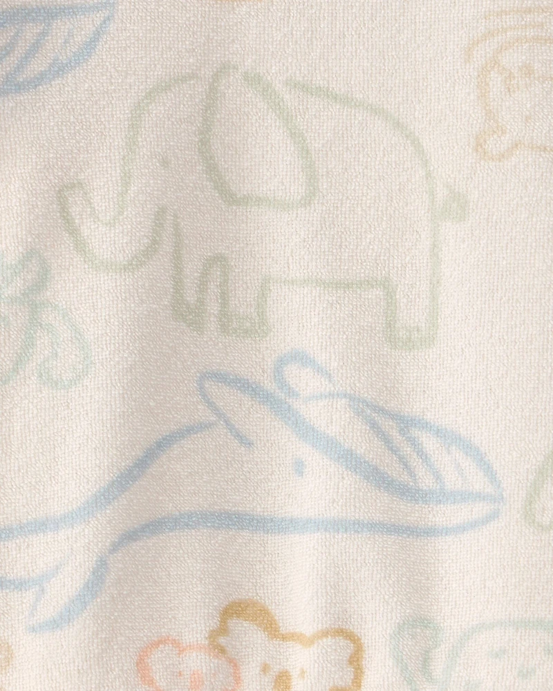 Baby 2-Piece Animal Friends Terry Pullover Sweatshirt & Pant Set - Ivory