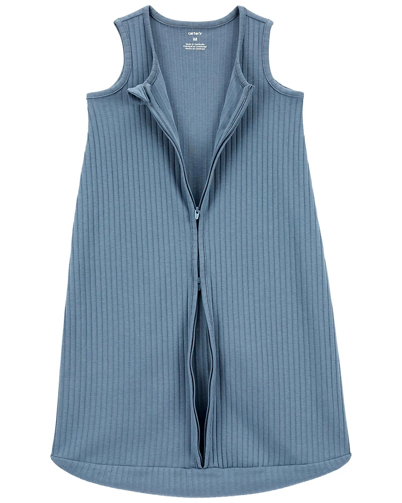 Baby Boy 2-Way Zip Wearable Blanket - Blue