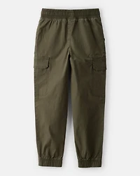 Boys Cotton Fashion Cargo Pants - Green