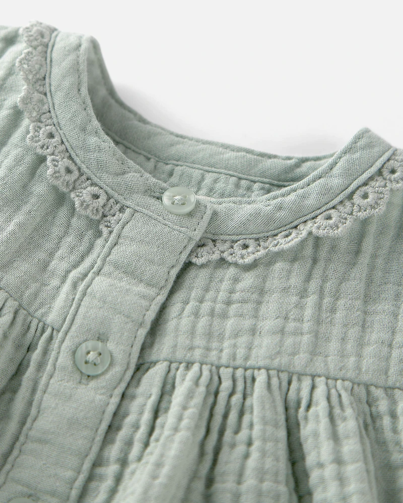 Baby Girl Organic Cotton Gauze Dress