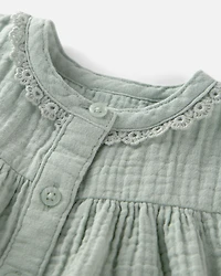Baby Girl Organic Cotton Gauze Dress