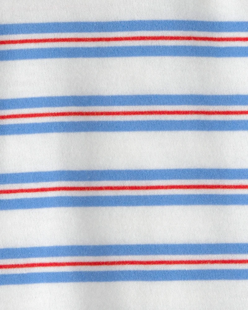 Baby Striped T-Shirt - Red/White/Blue