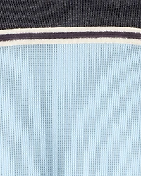 Boys Colorblock Thermal Long-Sleeve Tee - Blue/Grey