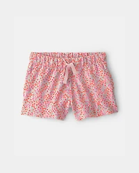 Toddler Girl Floral French Terry Shorts