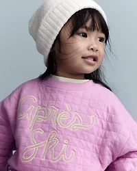 Toddler 'Après Ski' Dolman-Sleeve Sweatshirt - Lilac