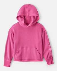 Girls 2-Piece Thermal Hooded Top & Joggers Set - Pink