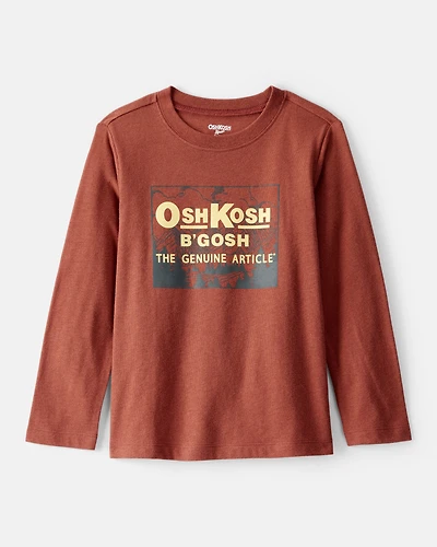 Toddler Boy Vintage OshKosh B'Gosh Long-Sleeve Graphic Tee - Brown