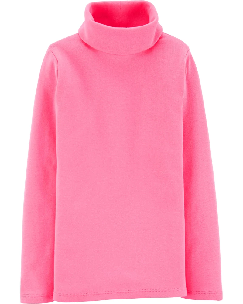 Toddler Girl Long-Sleeve Turtleneck - Pink