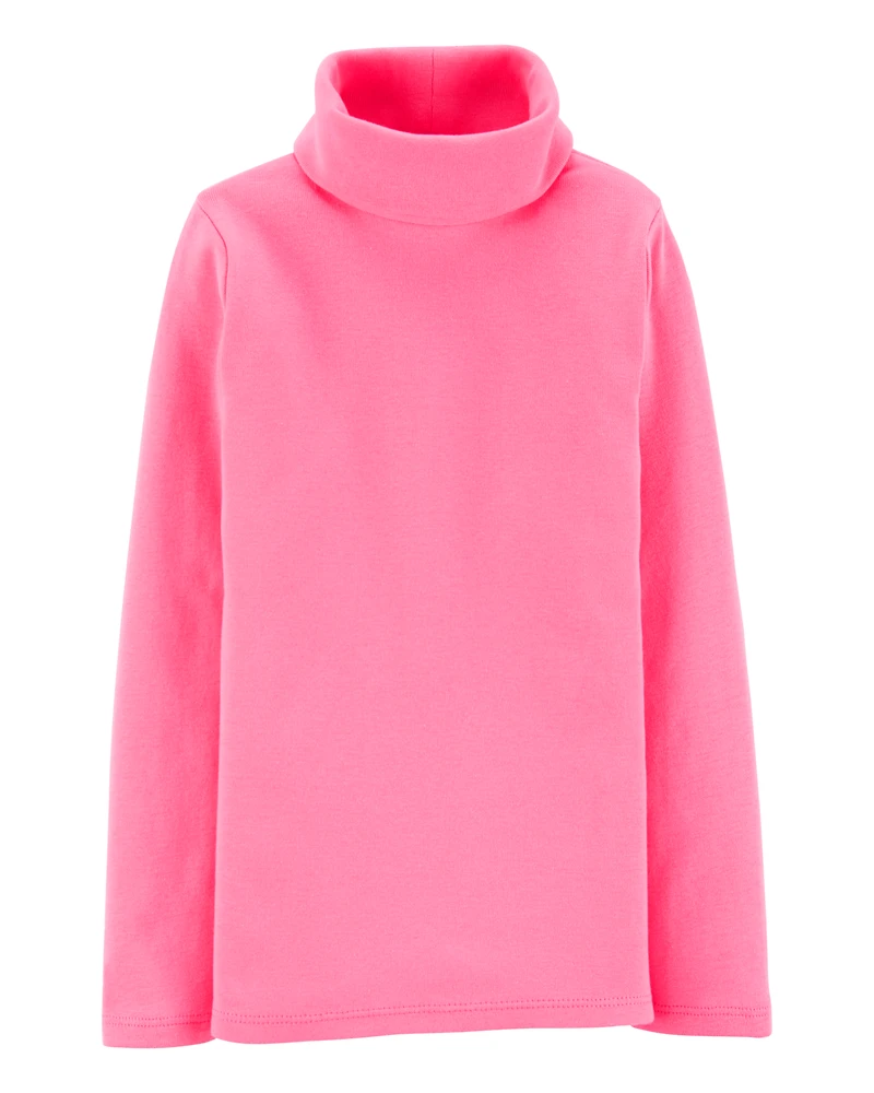 Toddler Girl Long-Sleeve Turtleneck - Pink
