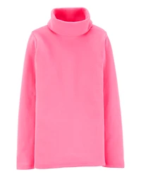 Toddler Girl Long-Sleeve Turtleneck - Pink