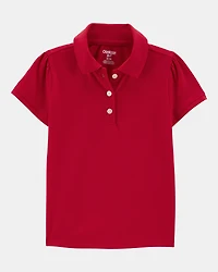 Toddler 2-Pack Pique Uniform Polo Shirts - Red
