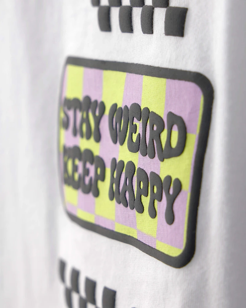 Girls SmileyWorld® Graphic Tee - White