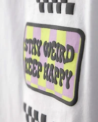 Girls SmileyWorld® Graphic Tee - White