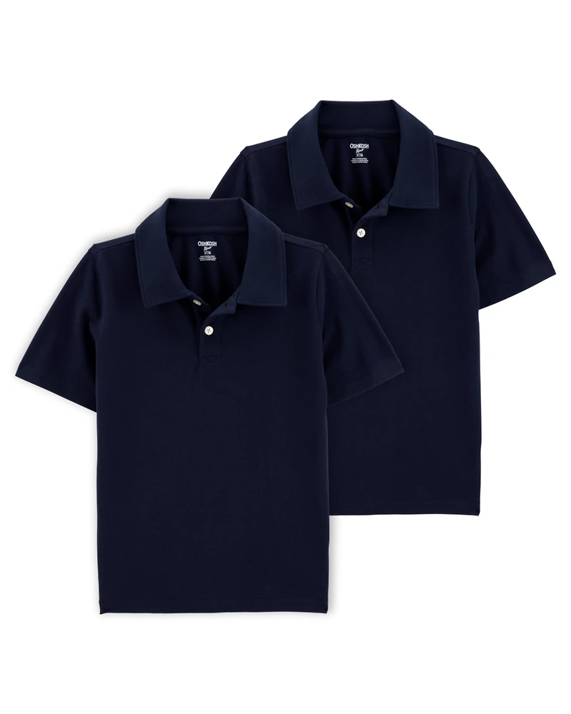 Kid -Pack Pique Uniform Polo Shirts